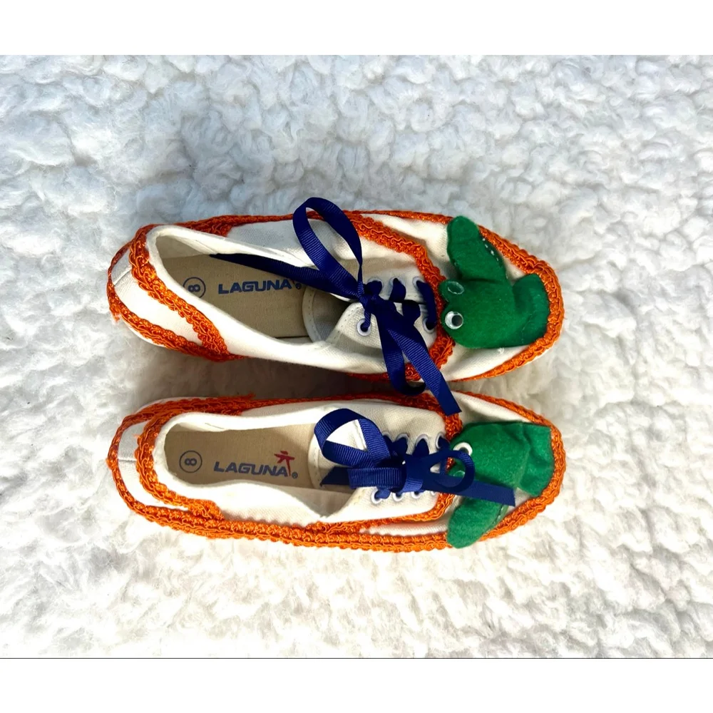 Laguna University of Florida Gators Canvas Tennis Shoes Women Size 8